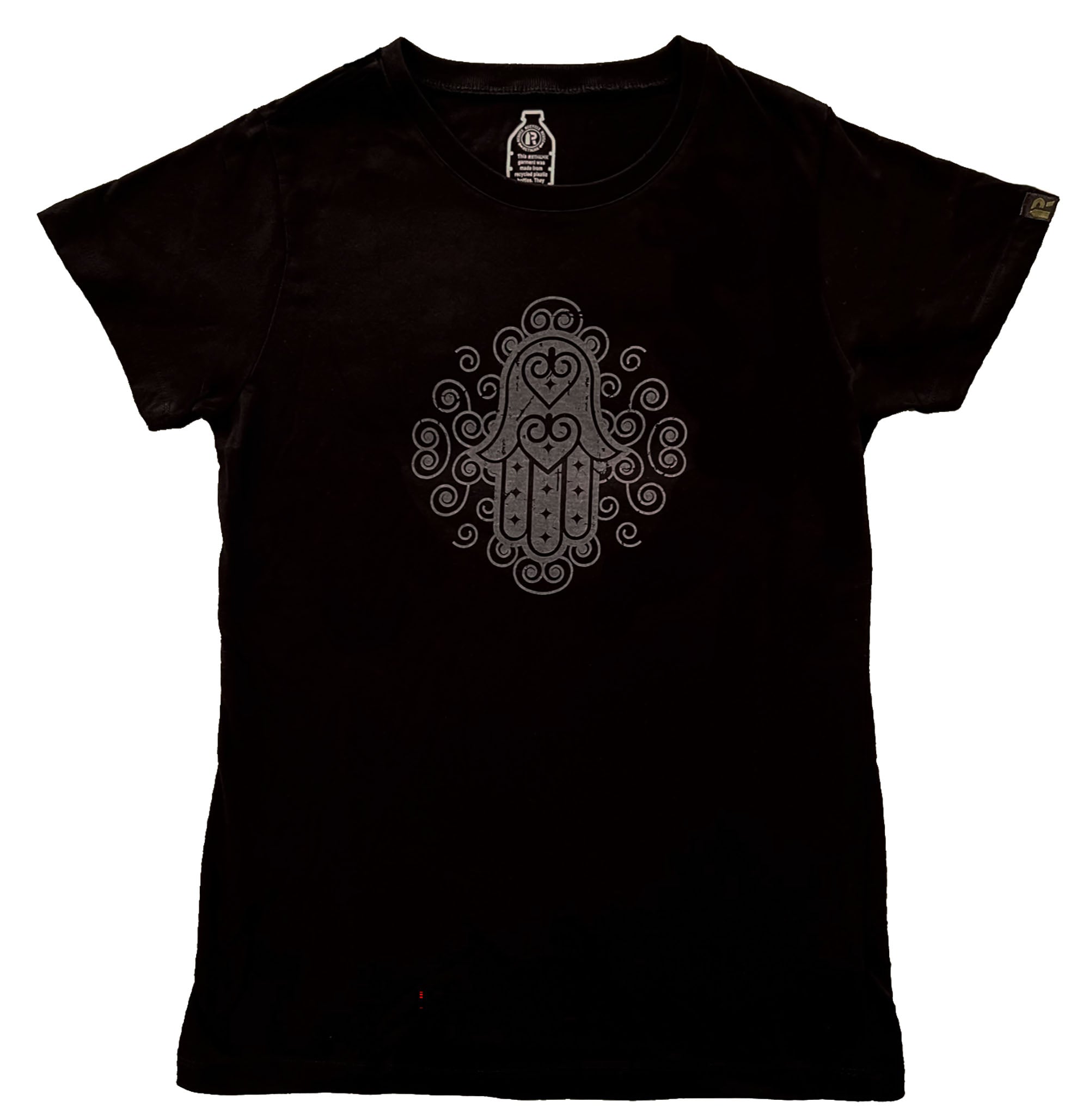 Hearts of Palm Womens Black Graphic T-shirt