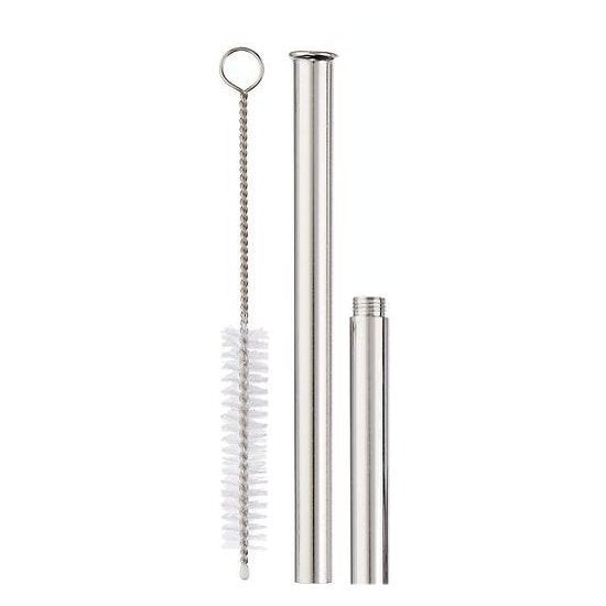 Puttin' On The Spritz Threaded Stainless Steel Reusable Cocktail Mocktail Straw